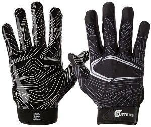 royal/schwarz FF Football Receiver Handschuhe Gr Neu S 
